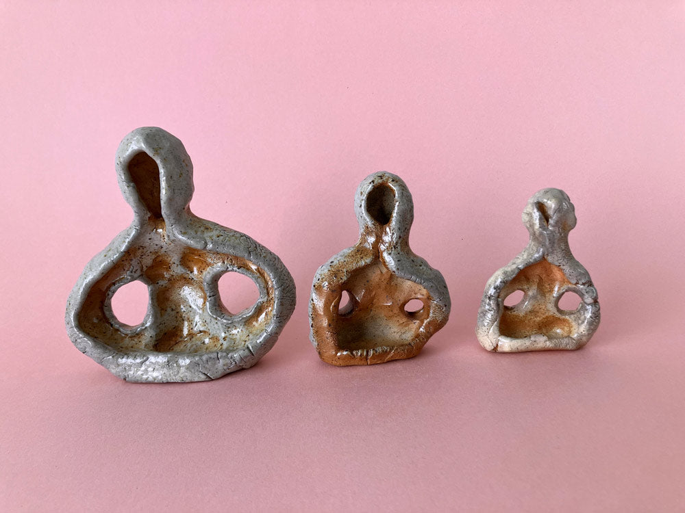 Pinched Boy Busts (Wood/Soda)