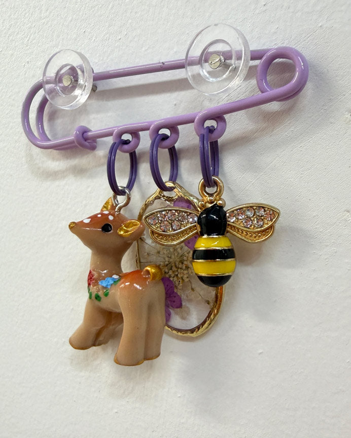 Forest Delights Brooch - purple