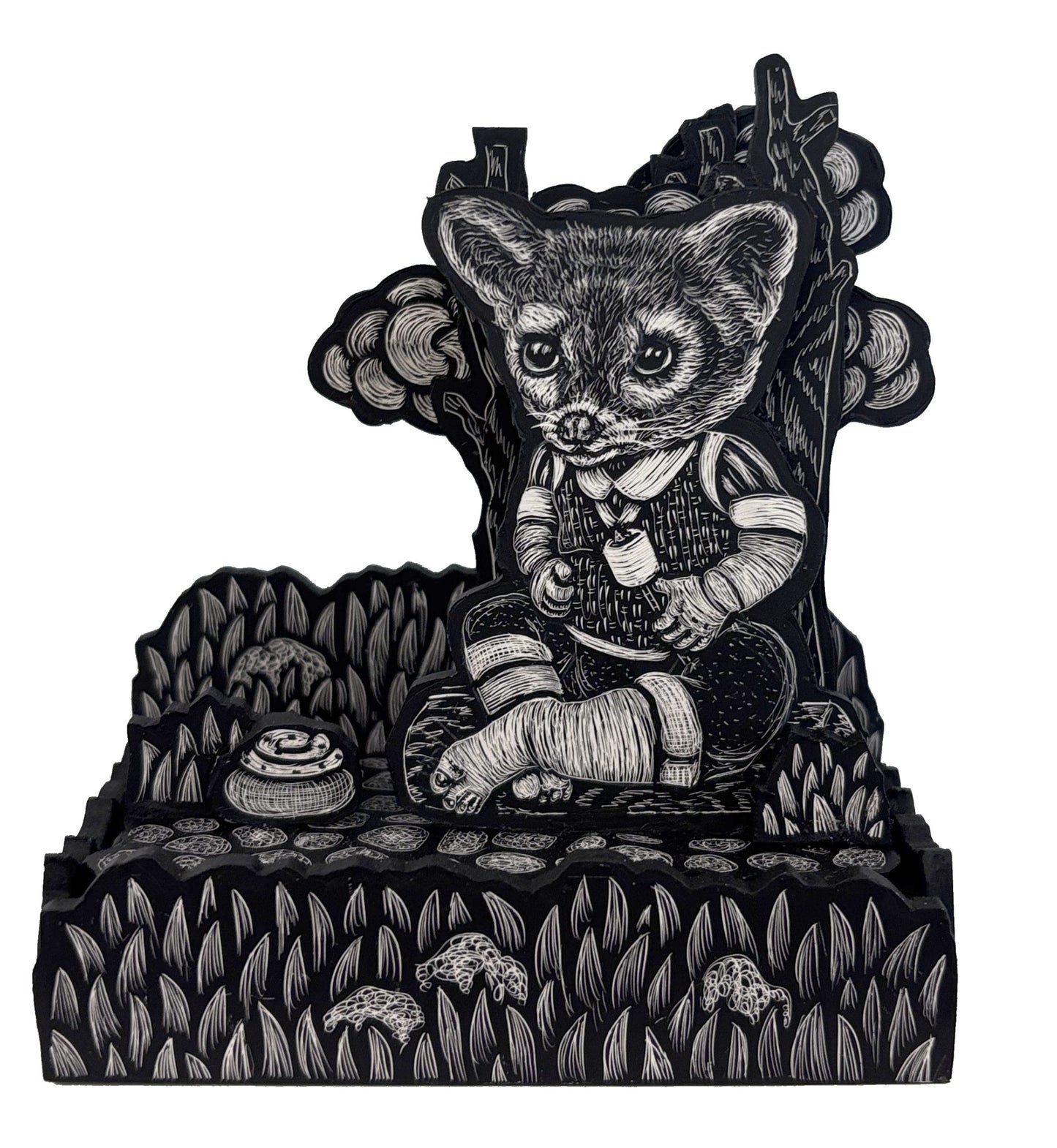 Little Ring-Tailed Cat Outdoors