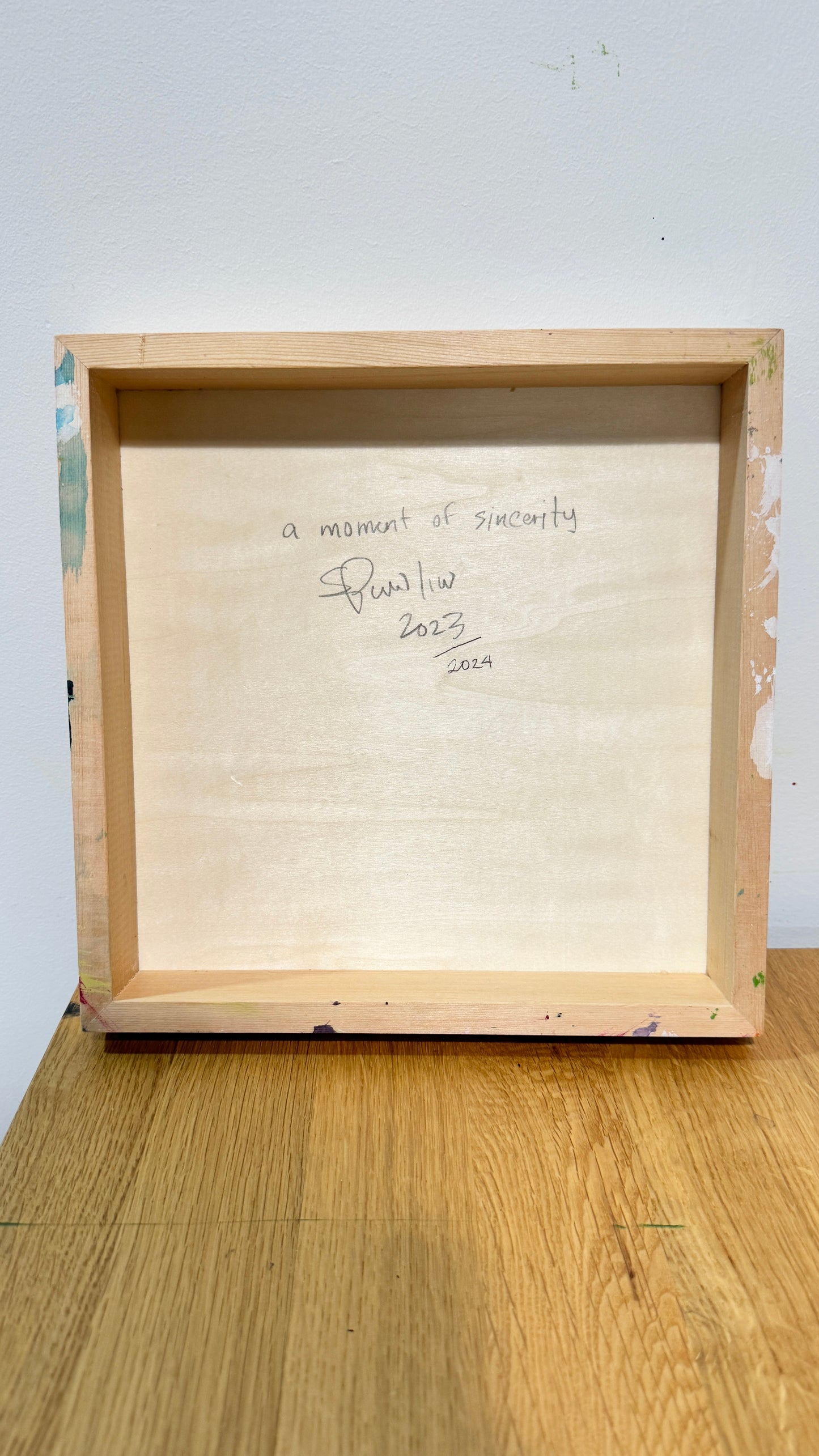 a moment of sincerity