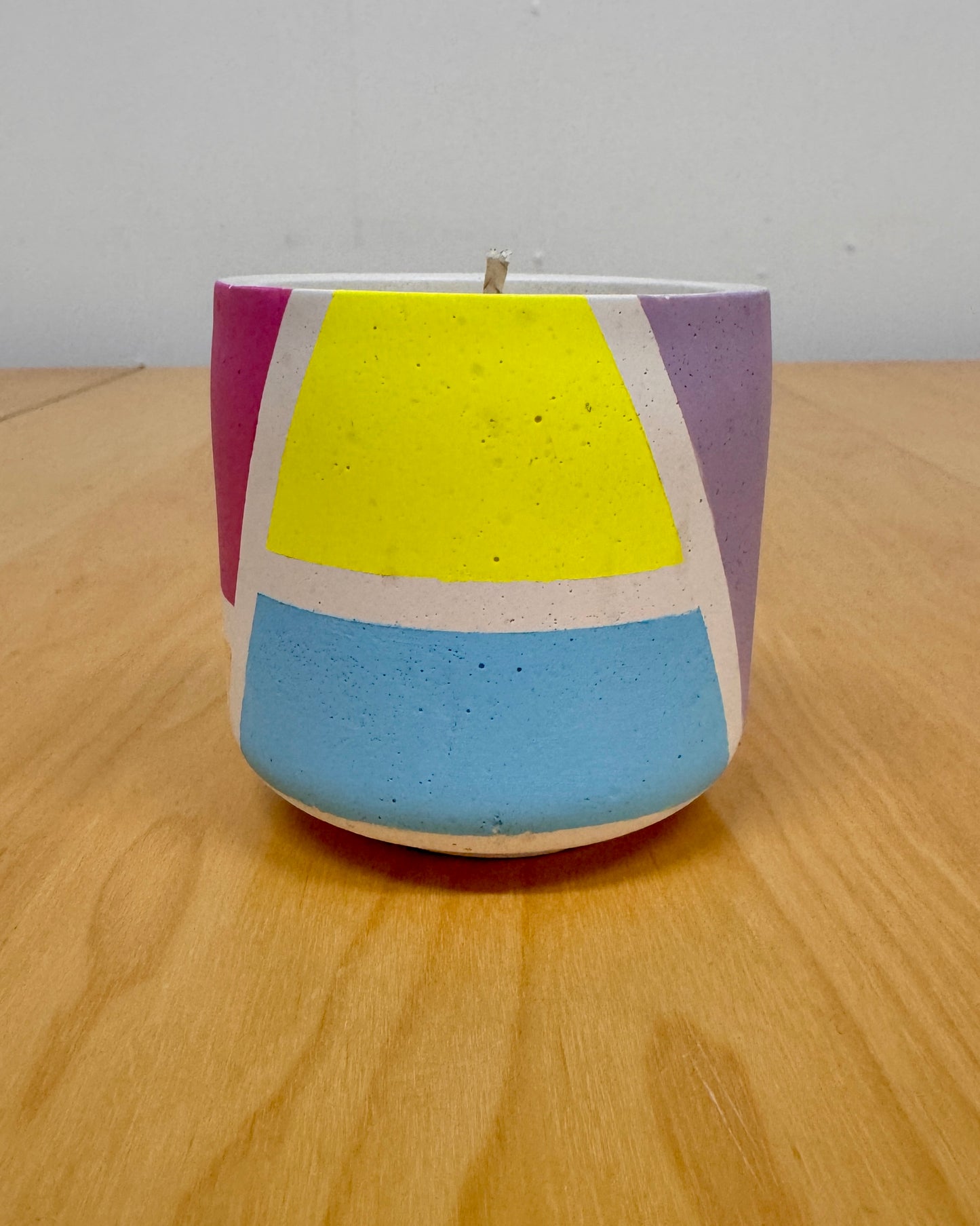 Beeswax Candle + Holder - blocks