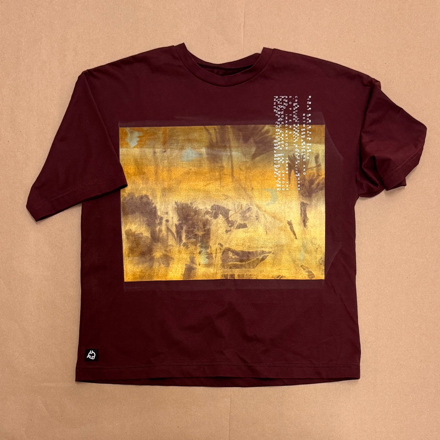 Uni Design / Laura Clark Collab tee - burgundy
