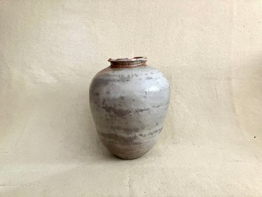Elongated Round Vase (wood/soda)