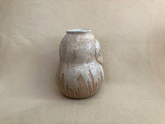Gourd Shaped Vase with Blue Eyes
