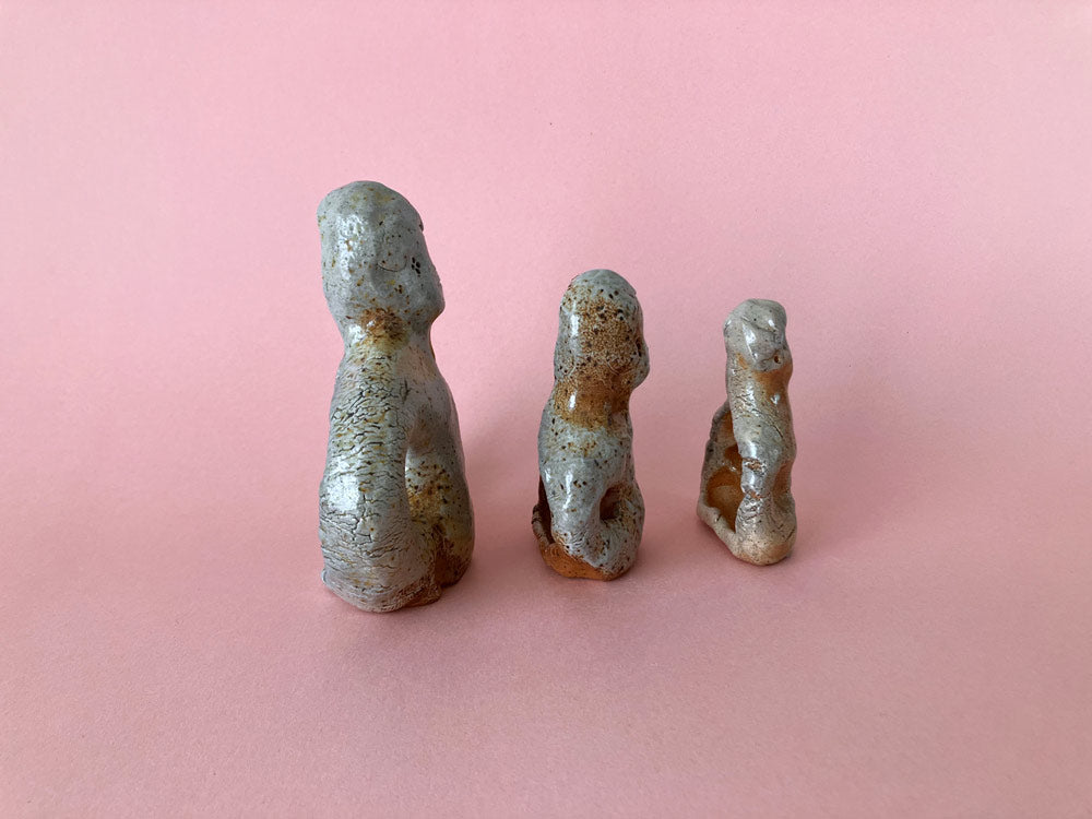 Pinched Boy Busts (Wood/Soda)