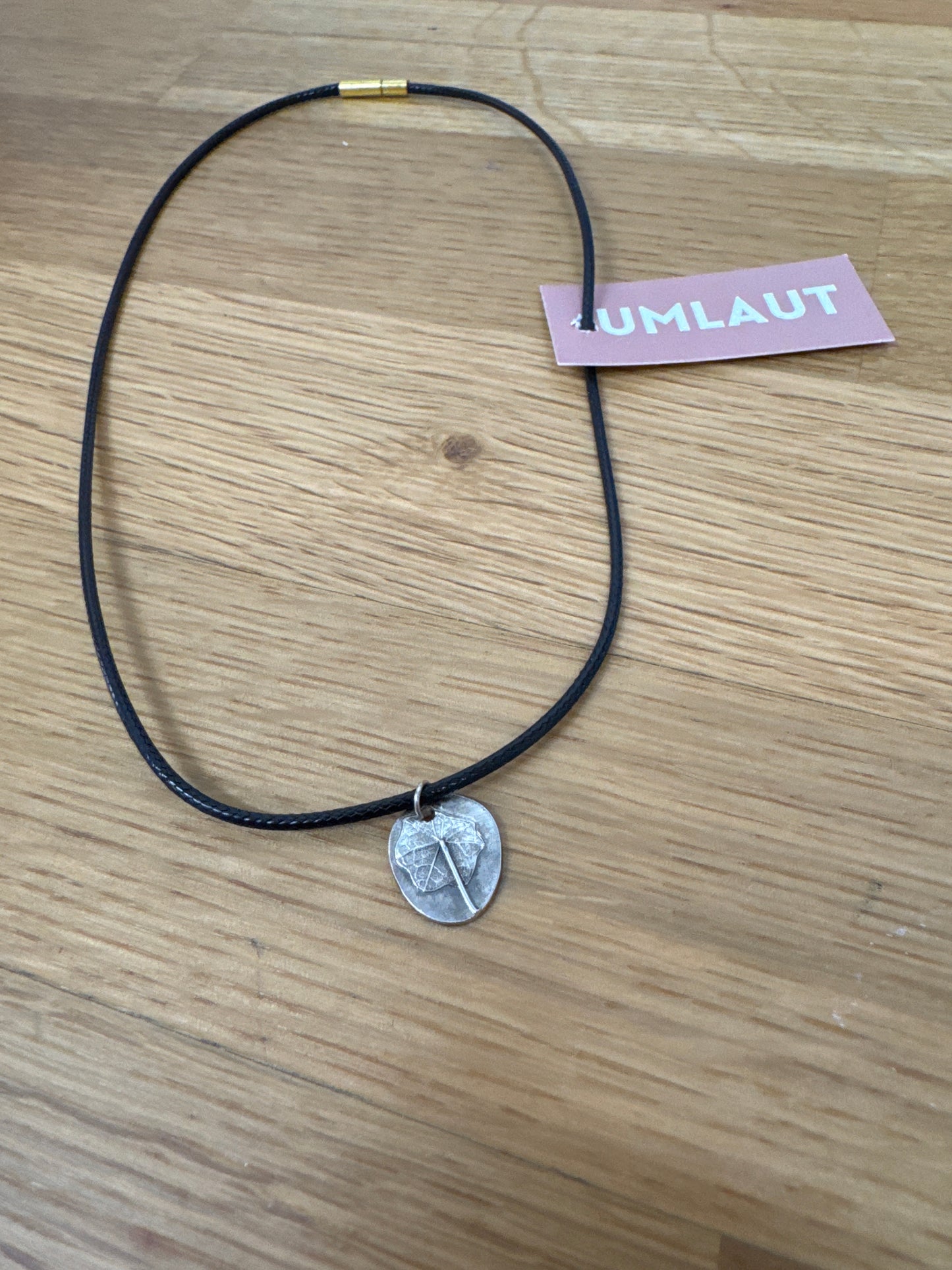 Nasturtium Leather and Silver Bracelet/Necklace