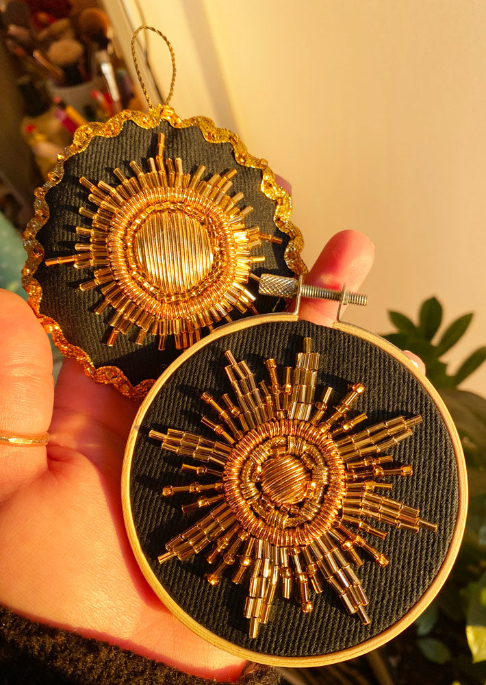Workshop - Create a Sun Motif in Goldwork Embroidery