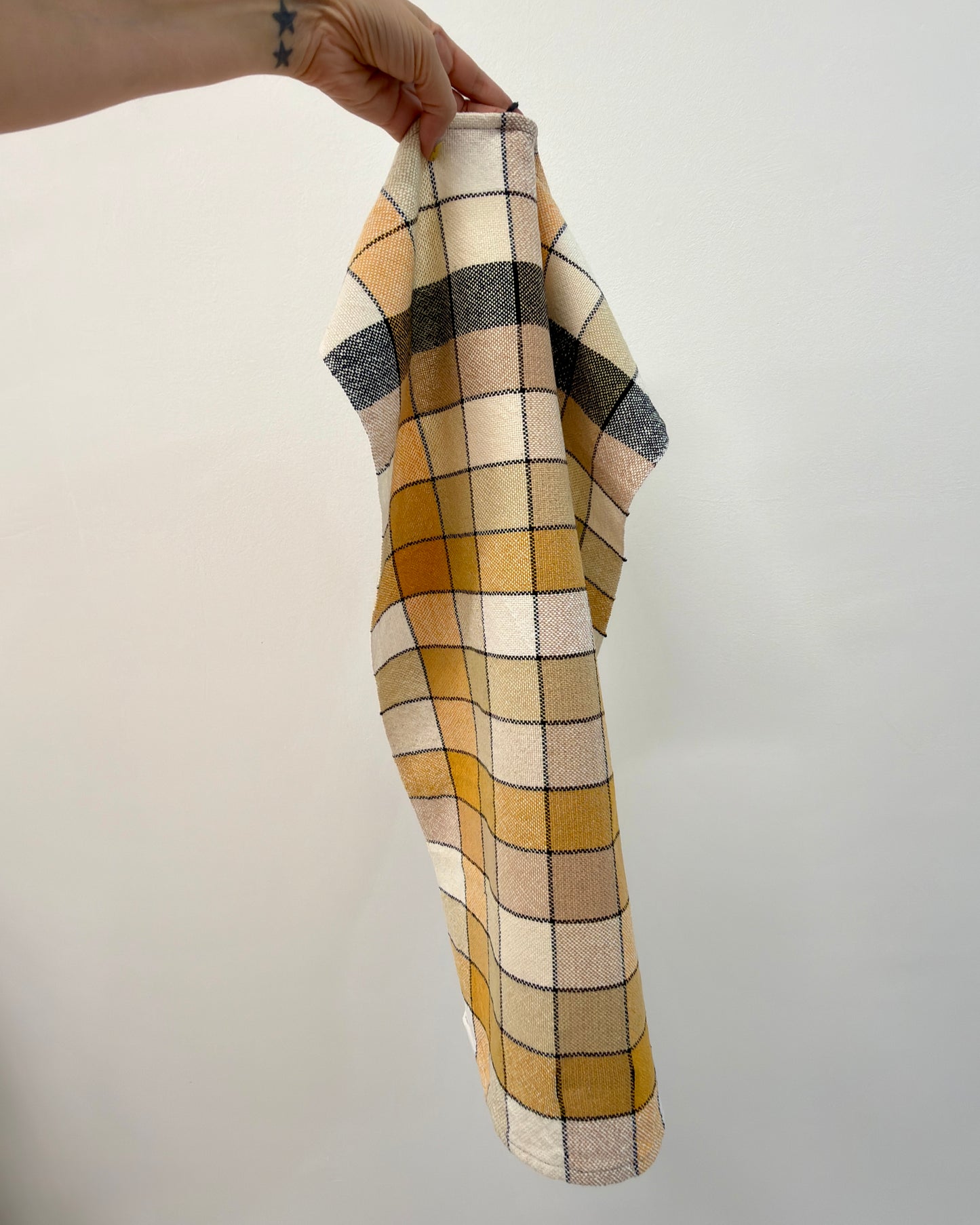 Tea Towel - Beige Rainbow