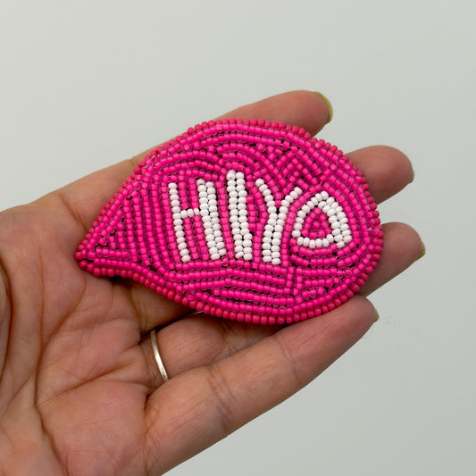 Chatty Brooch - Hiya