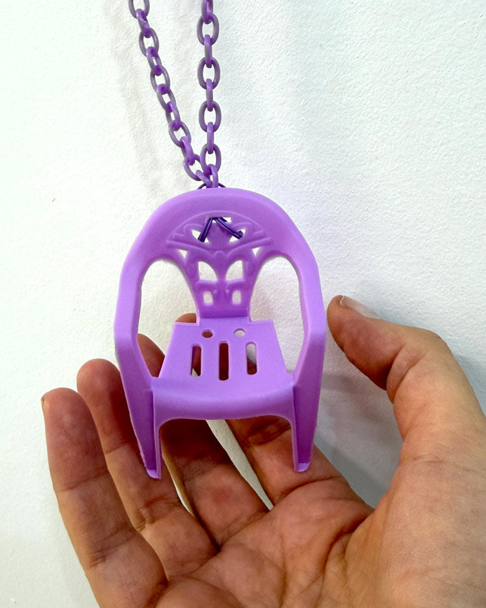 Bad Bunny Necklace - purple