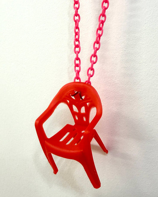 Bad Bunny Necklace - red