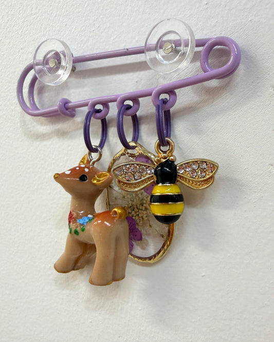Forest Delights Brooch - purple