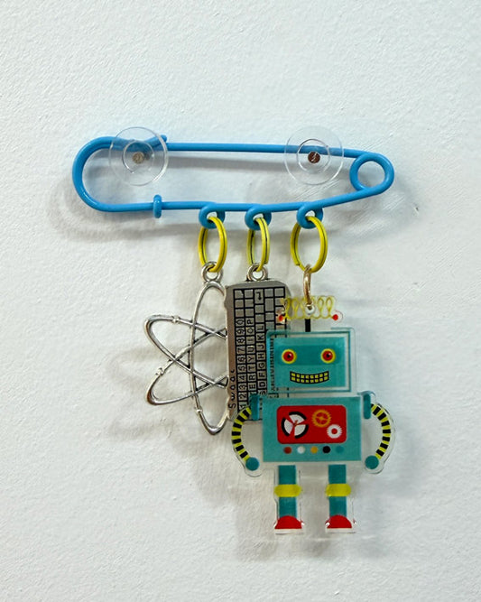 STEM Brooch - blue
