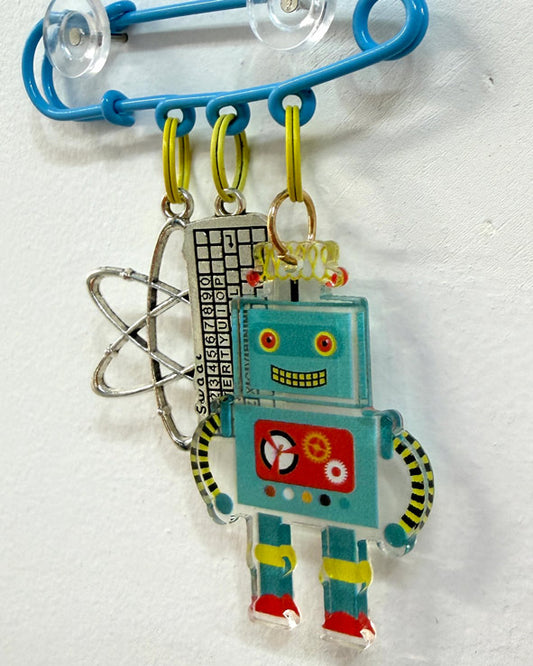 STEM Brooch - blue