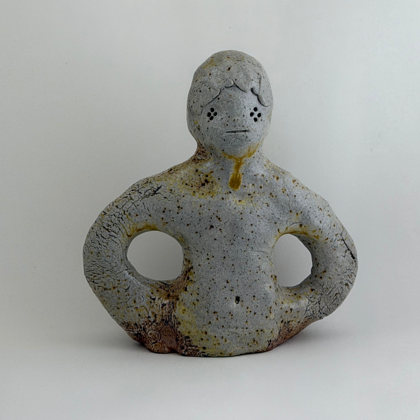 Pinched Boy Busts (Wood/Soda)