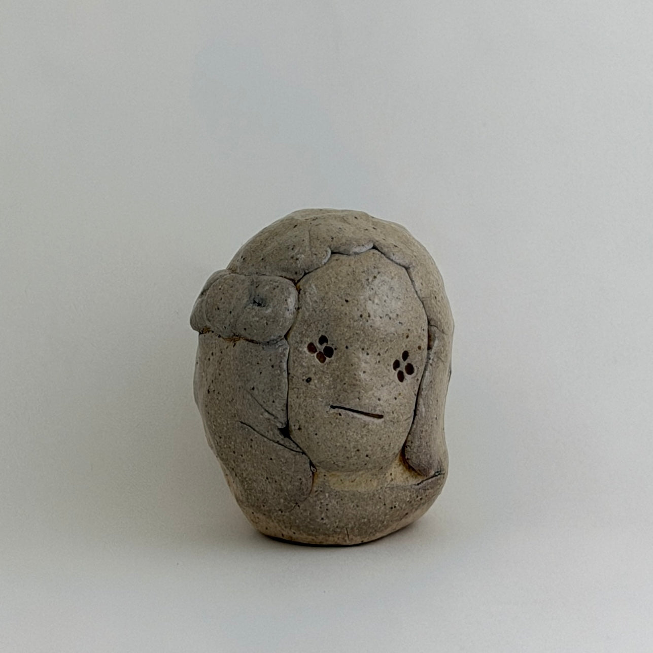 Pinched Girl Faces (Wood/Soda)