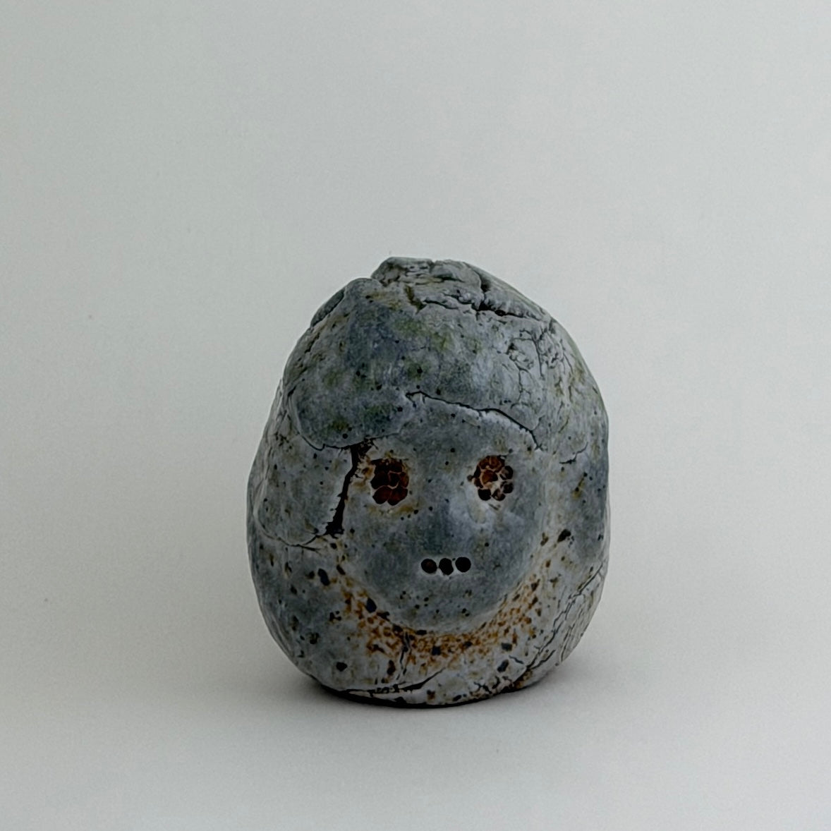 Pinched Girl Faces (Wood/Soda)