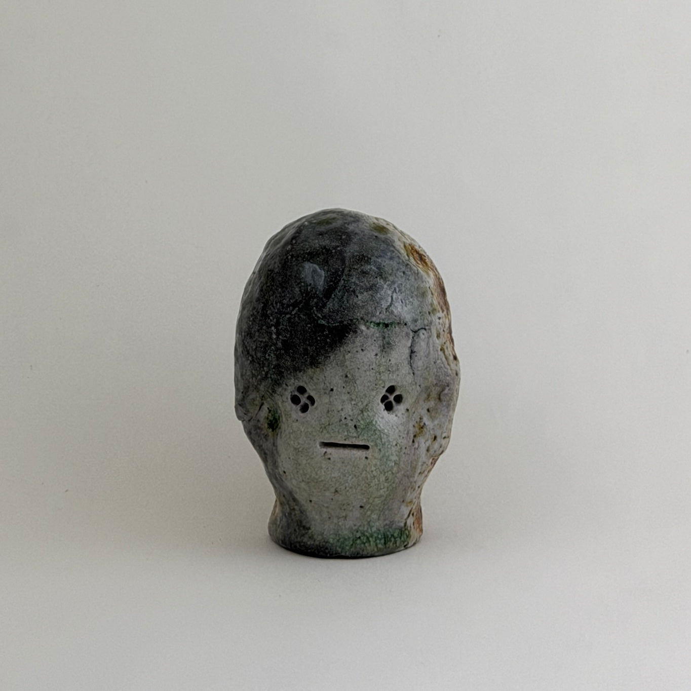 Pinched Boy Faces (Wood/Soda)
