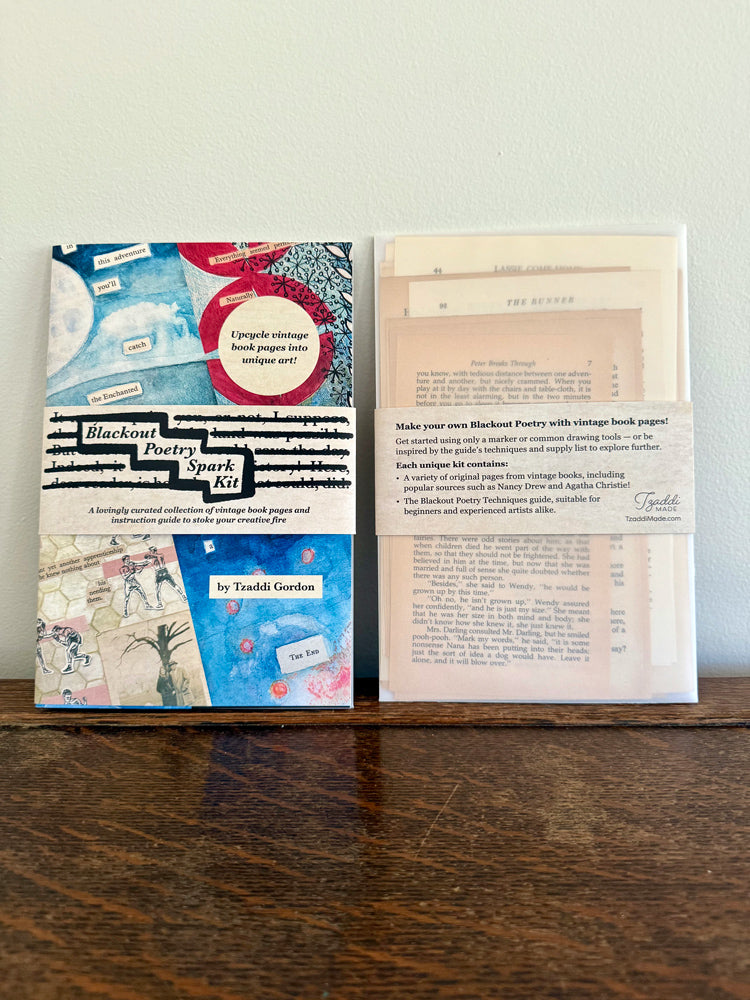 Blackout Poetry Spark Kits