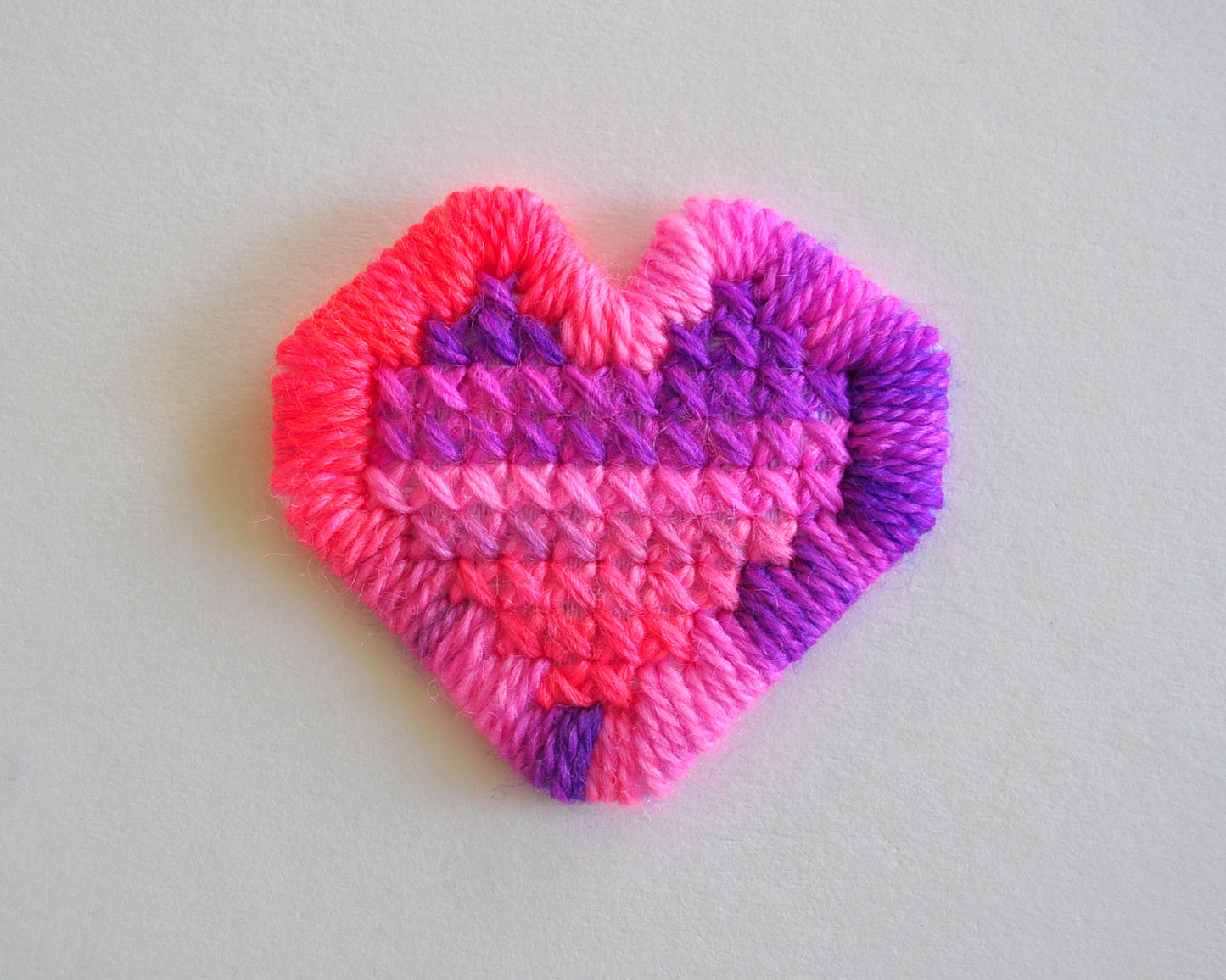 Heart X-Stitch Patch