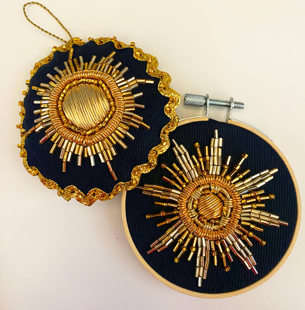 Workshop - Create a Sun Motif in Goldwork Embroidery