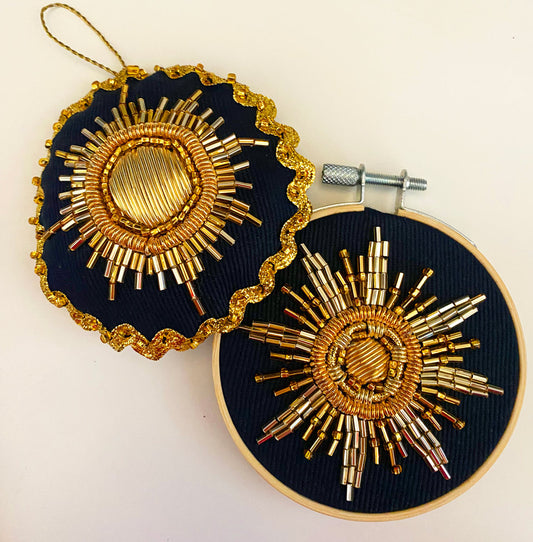 Workshop - Create a Sun Motif in Goldwork Embroidery