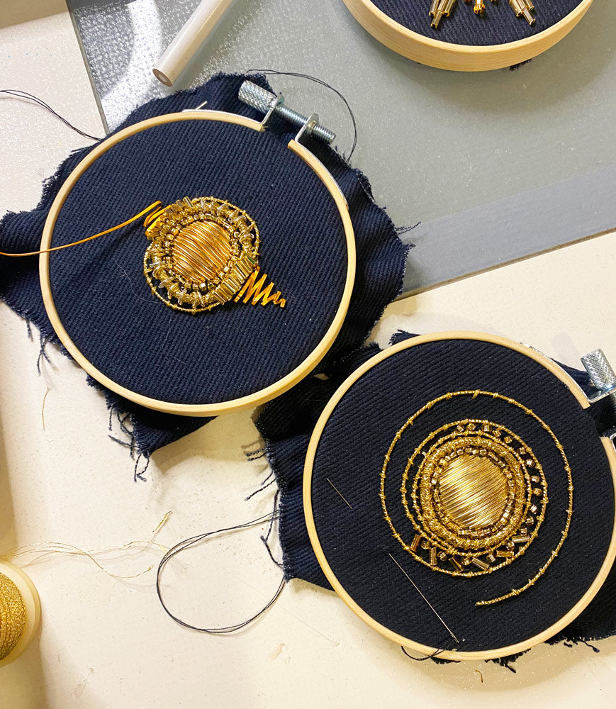 Workshop - Create a Sun Motif in Goldwork Embroidery