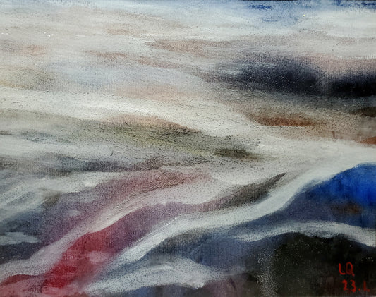 Vast Mountains, Rivers, and Sky