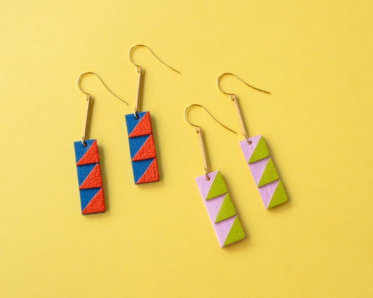 Quilted Rectangle Dangles