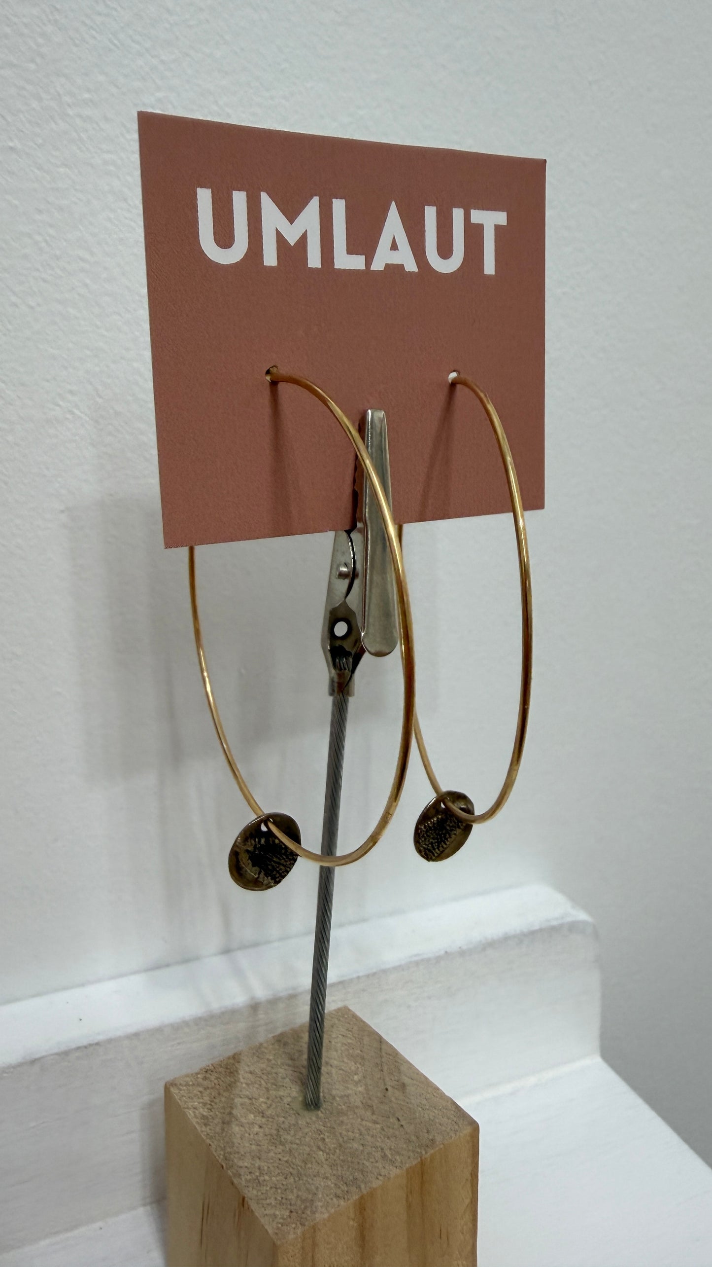 Sage hoop earrings