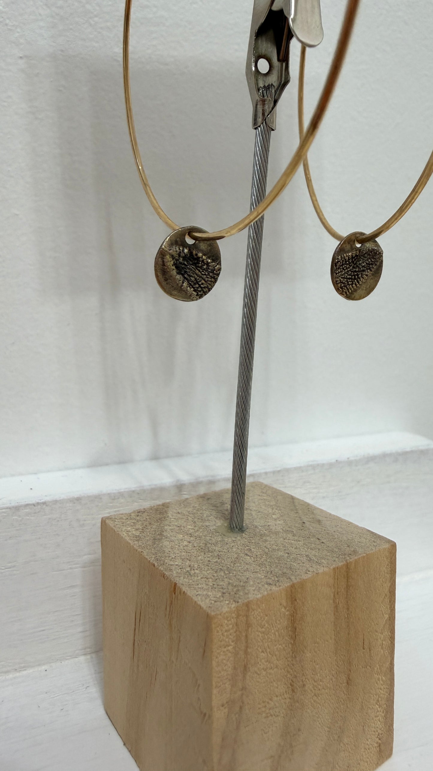 Sage hoop earrings