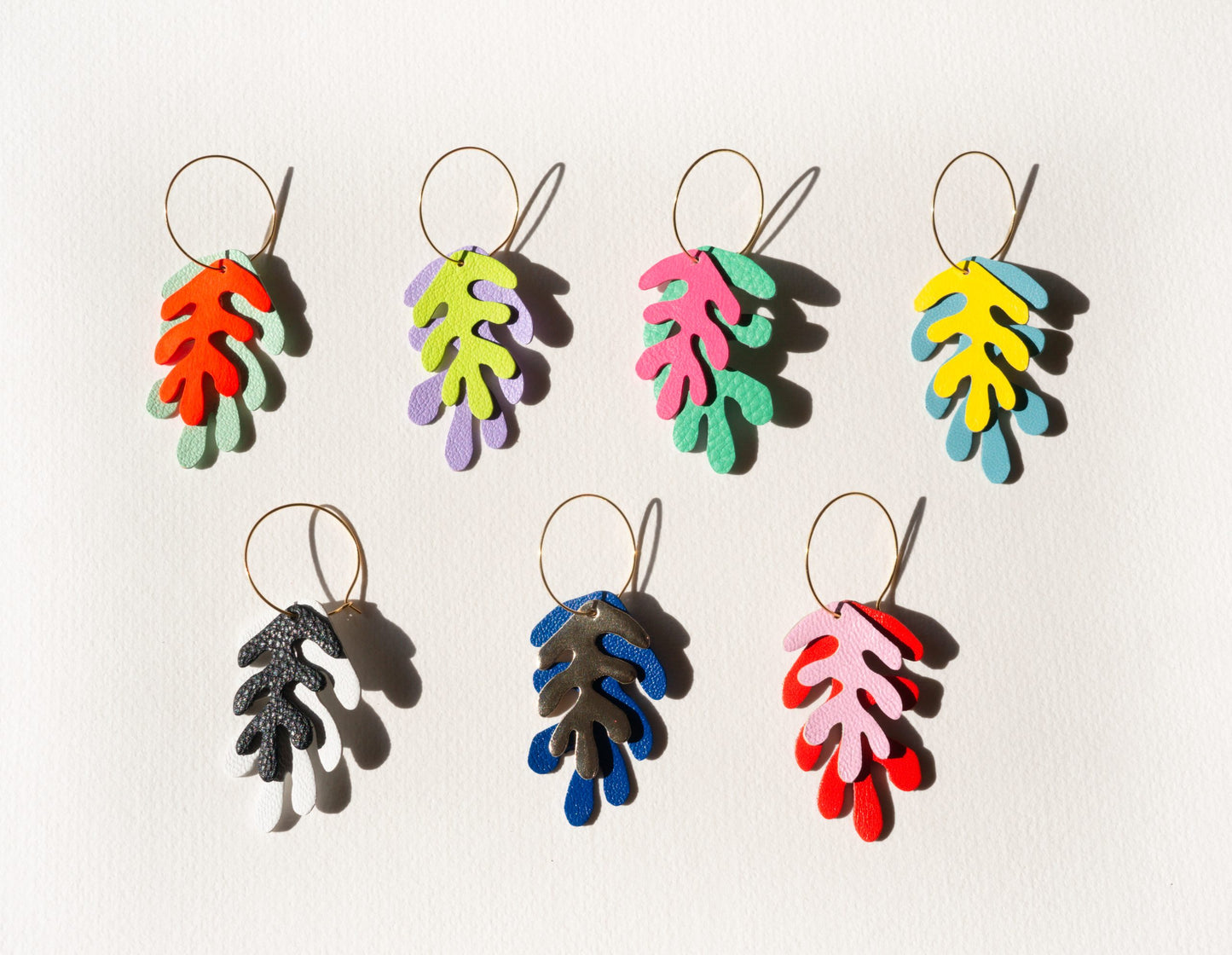 Wakame Earrings, Assorted Colours