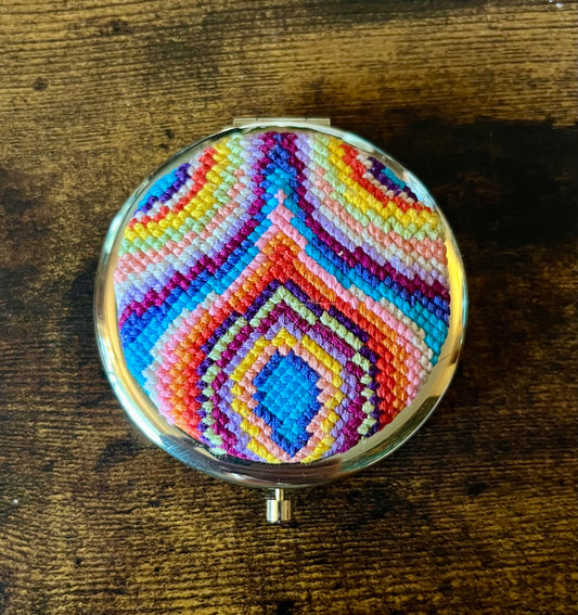 Cross Stitch Compact Mirrors