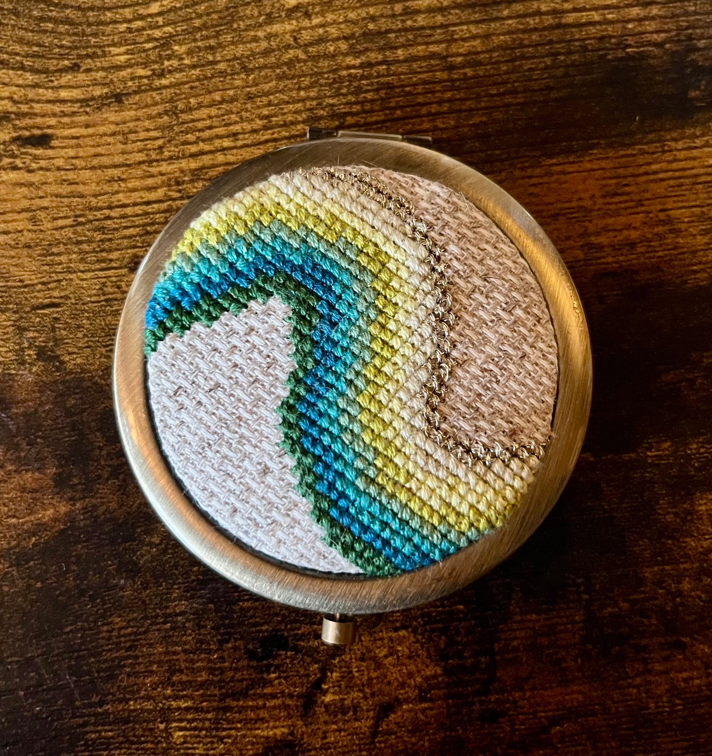 Cross Stitch Compact Mirrors