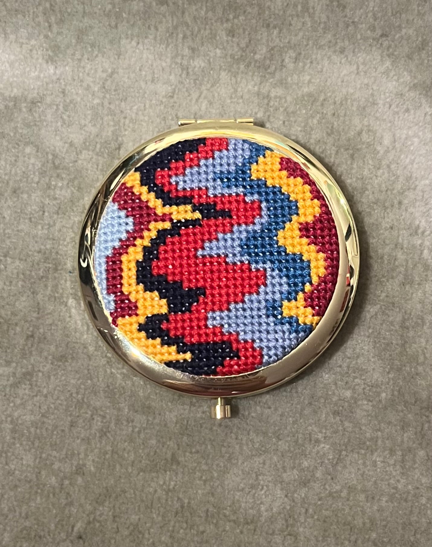 Cross Stitch Compact Mirrors