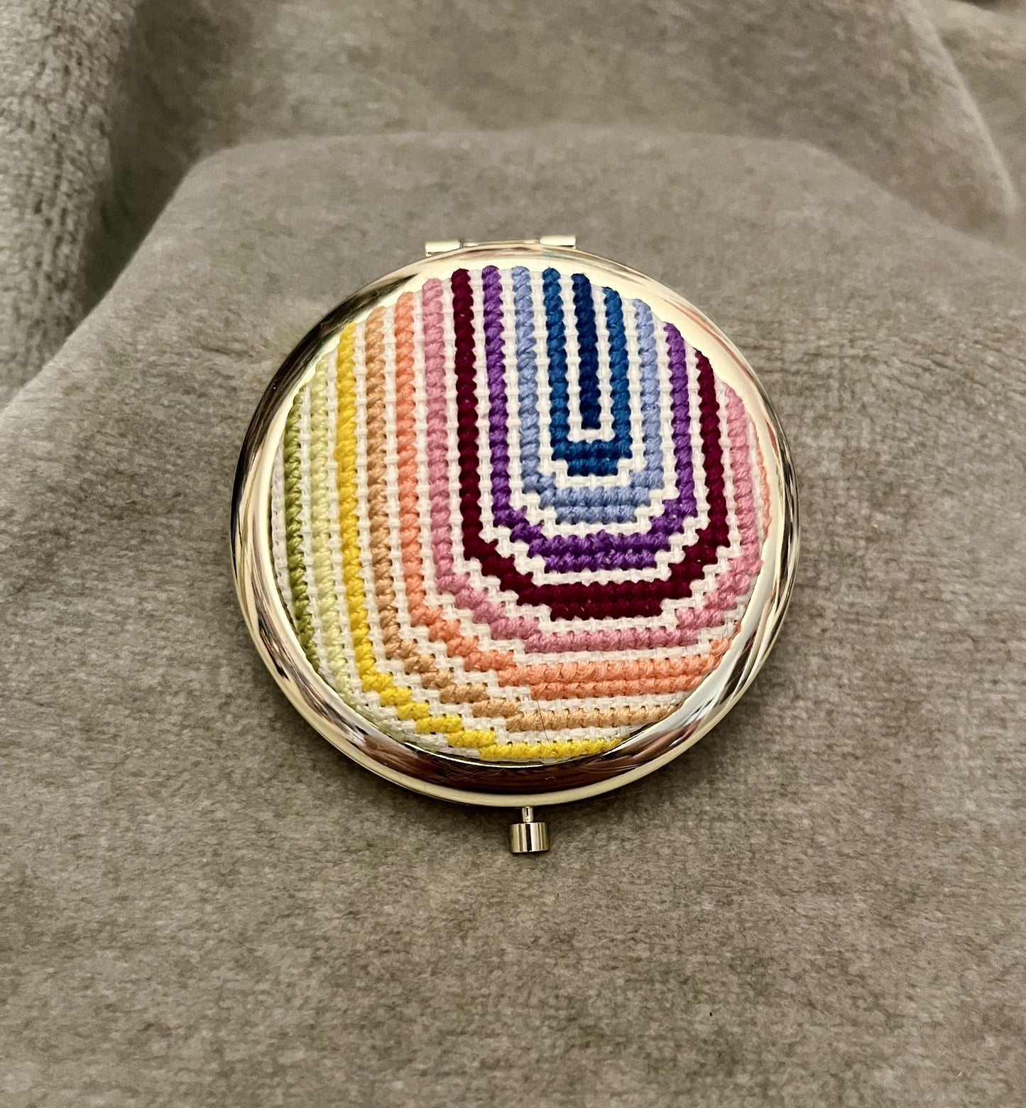 Cross Stitch Compact Mirrors